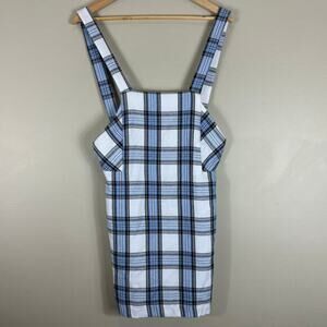 Francesca’s Mi Ami Blue Plaid Flannel Dress
